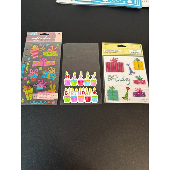 Scrap Booking Material Stickers Holiday Spring Snowman Fall Crafting Hobby Lot - Picture 9 of 12